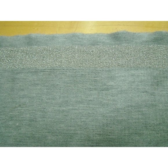 Calvin Klein Gray Acrylic Glitter Knit Infinity Scarf Warm Soft Stretch 33x12" - Picture 13 of 16